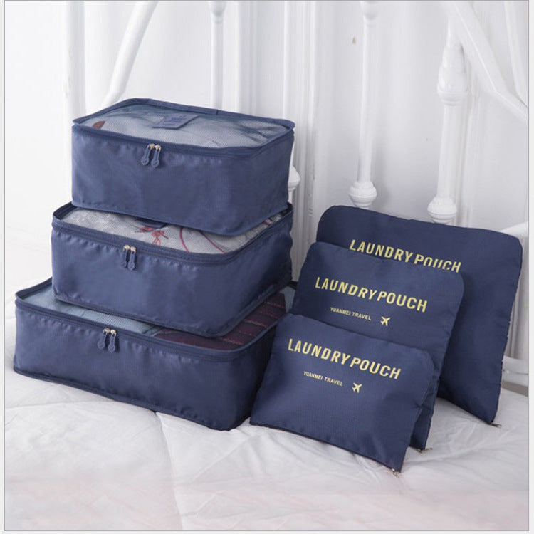 6 PCS Travel Storage Bag Set for Clothes Tidy Organizer