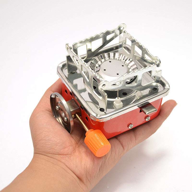 Outdoor Mini Small Square Stove Gas Stove Portable Folding Cassette Stove Camping Stove Picnic Cooker - globaltradeleader