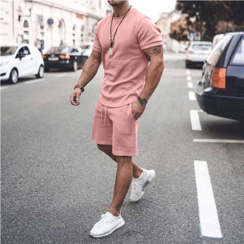 Short Sleeve Shorts Two-Piece Sports And Leisure - globaltradeleader