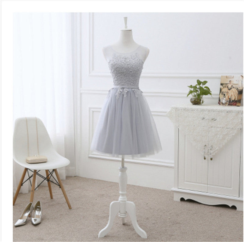 Short Sisters Group Bridesmaid Dress Long Evening Dress - globaltradeleader