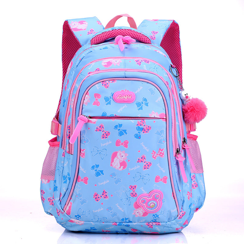 Printed Cartoon Schoolbag For Primary School Students