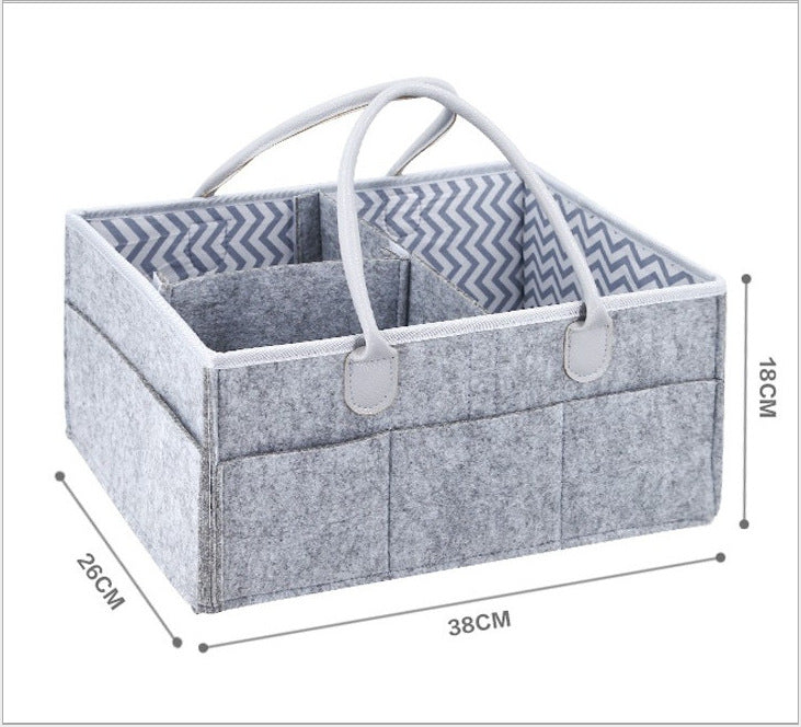 Simple Portable Felt Storage Basket