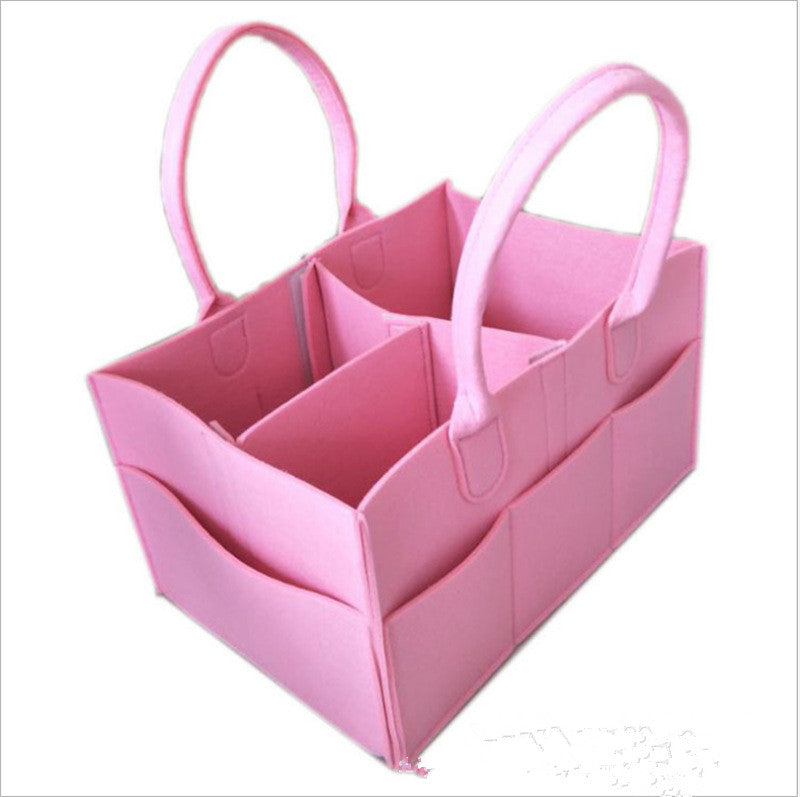 Simple Portable Felt Storage Basket