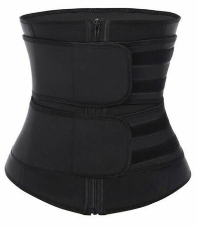 Double Waist Belt Waist Trainer Steel Bone Corset Waist Trainer Neoprene Corset - globaltradeleader