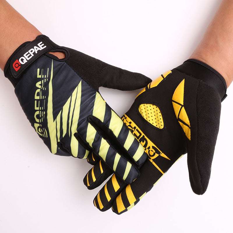 Cycling gloves full finger breathable silicone