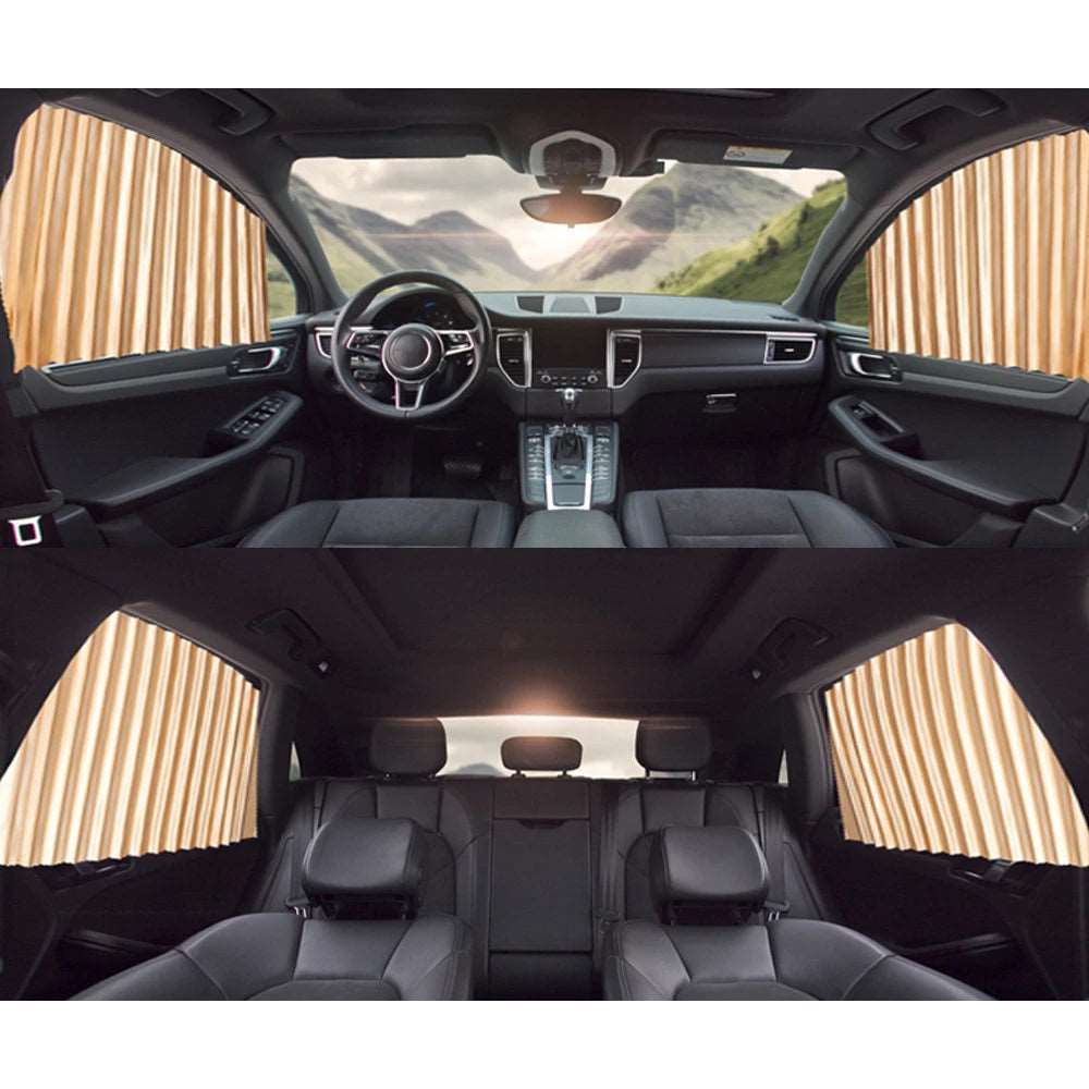 Magnetic Car Curtains Window Shade for Side Windows Baby Sun Shade Protection Adjustable Foldable Car Accessories