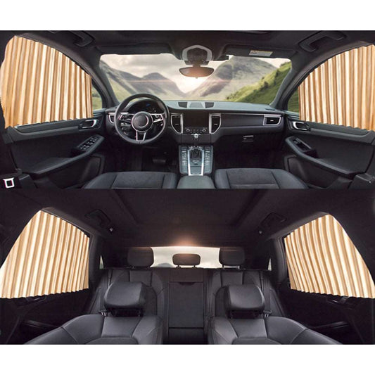 Magnetic Car Curtains Window Shade for Side Windows Baby Sun Shade Protection Adjustable Foldable Car Accessories