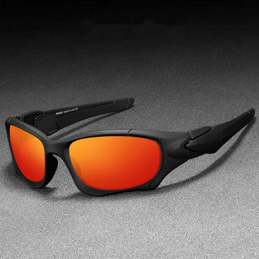 Polarized Real Film Cycling Sports Sunglasses, Night Vision Colorful Mirror Men'S And Women'S Sun Sunglasses