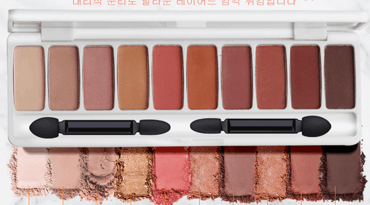 Super Fire Earth Color Cheap Eyeshadow Students Beginners Pearl Glitter Waterproof