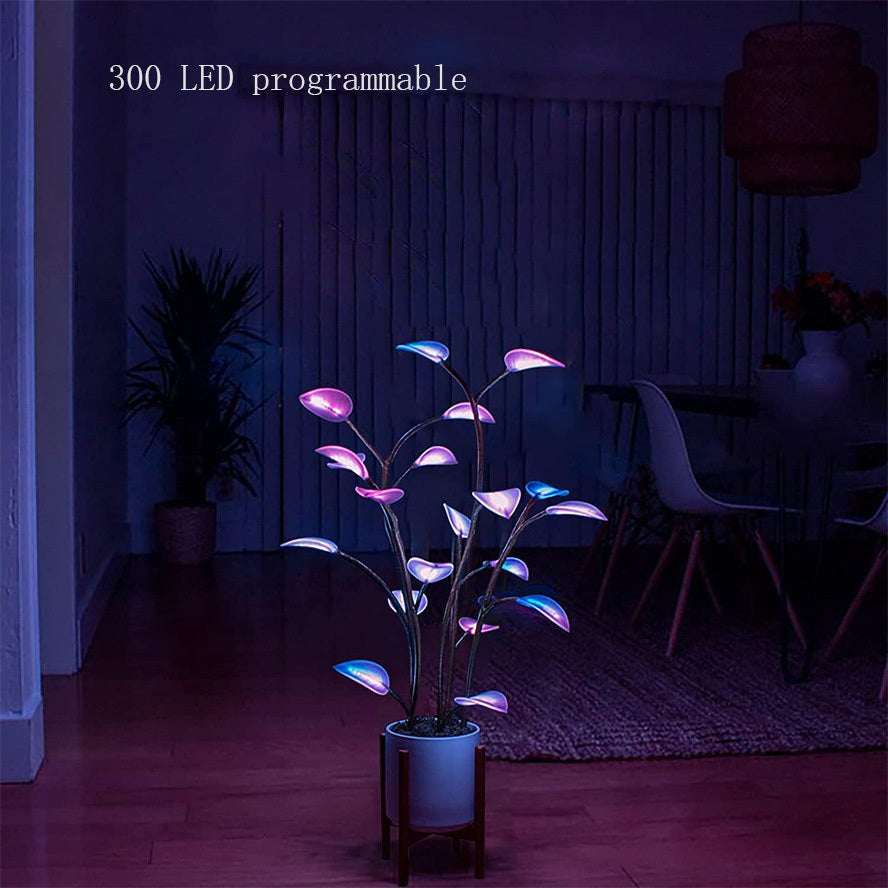 Plant Lamp LED Night Lights Artificial Houseplant Bonsai Plant Lamps LED Decor Plant For Home Decor Bedroom Plant Lights Decor - globaltradeleader