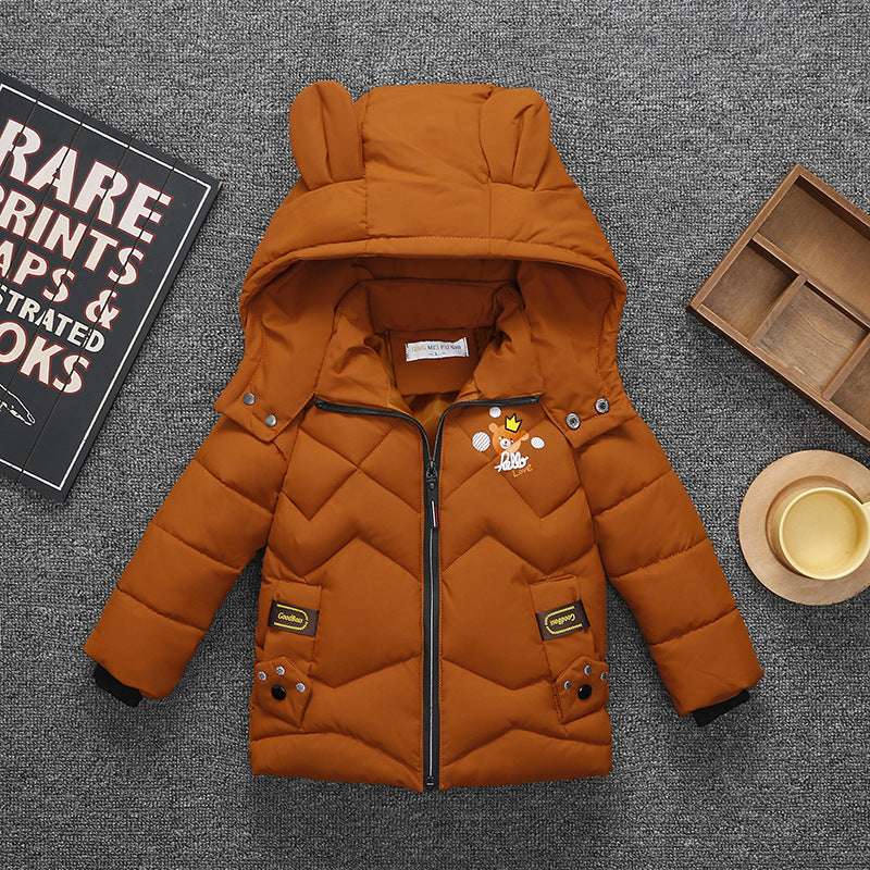 Baby Padded Jacket Boys Padded Coat Winter Padded Hooded Jacket