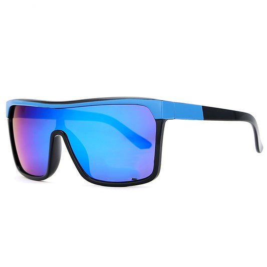 Non Standard One-Piece Windproof Sunglasses, European And American Anti Ultraviolet Large Frame Sunglasses, Women'S Glasses