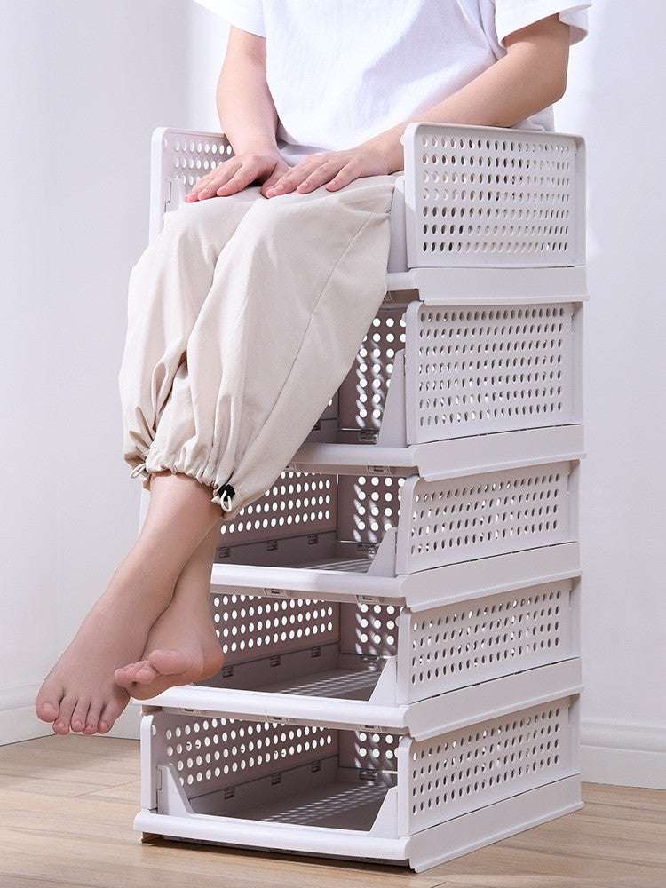 Clothes Drawer Type Plastic Rack