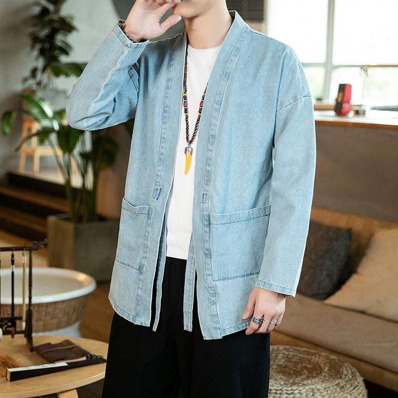 Chinese Tang suit youth cardigan plus size Hanfu