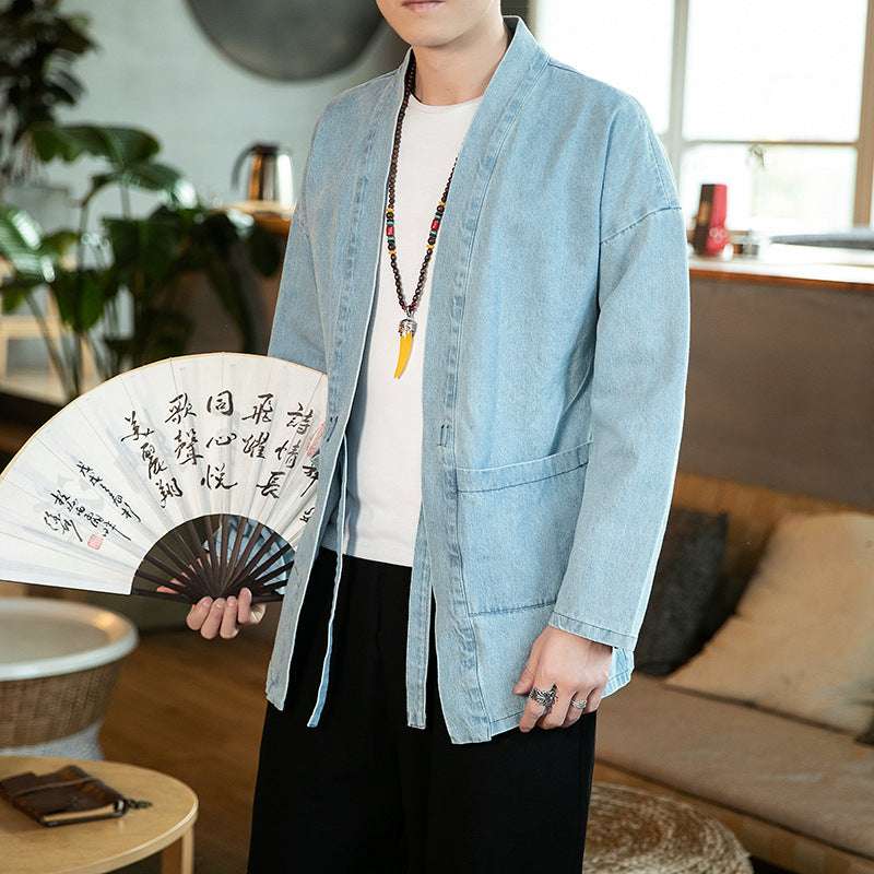 Chinese Tang suit youth cardigan plus size Hanfu