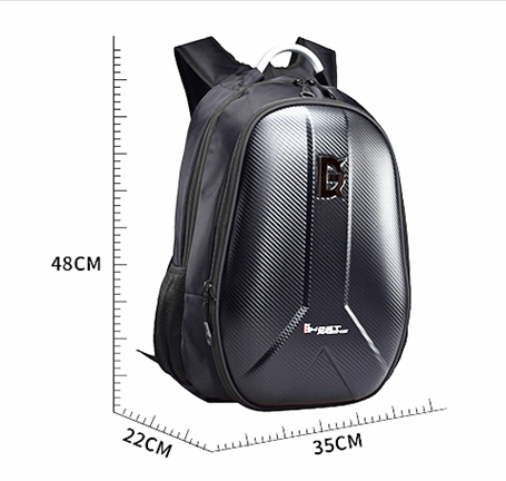 Motorcycle Backpack Helmet Bag Riding Backpack Knight Motorcycle Bag Computer Bag Men'S Hard Shell Carbon Fiber Waterproof Reflective
