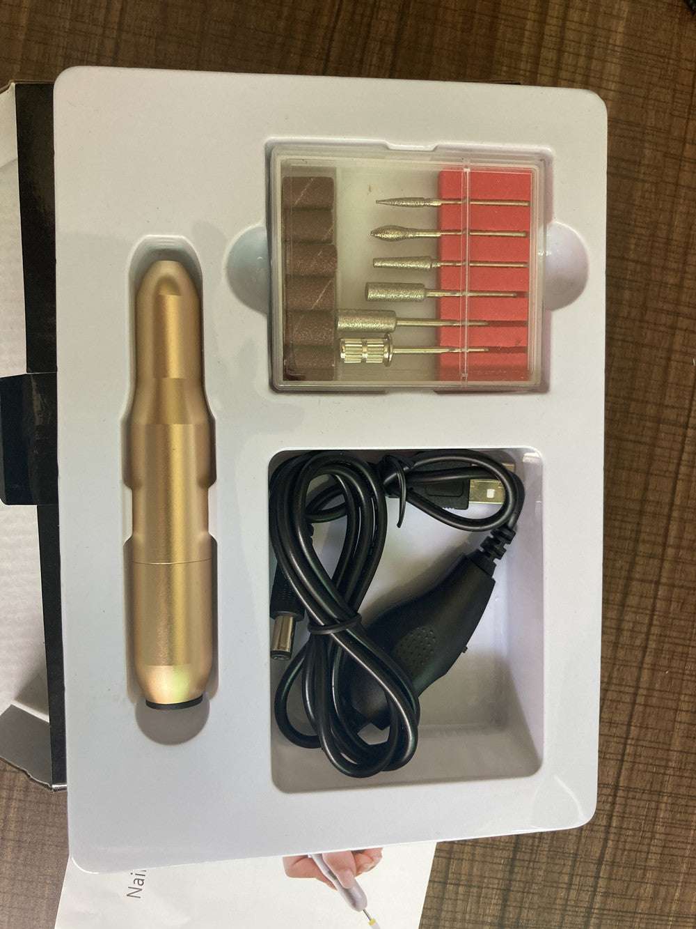 Factory Direct Wholesale New Portable USB Nail Polisher Exfoliating And Polishing Pen-Type Nail Remover Electric Polisher