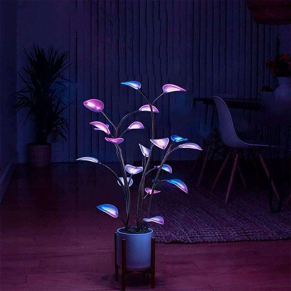 Plant Lamp LED Night Lights Artificial Houseplant Bonsai Plant Lamps LED Decor Plant For Home Decor Bedroom Plant Lights Decor - globaltradeleader