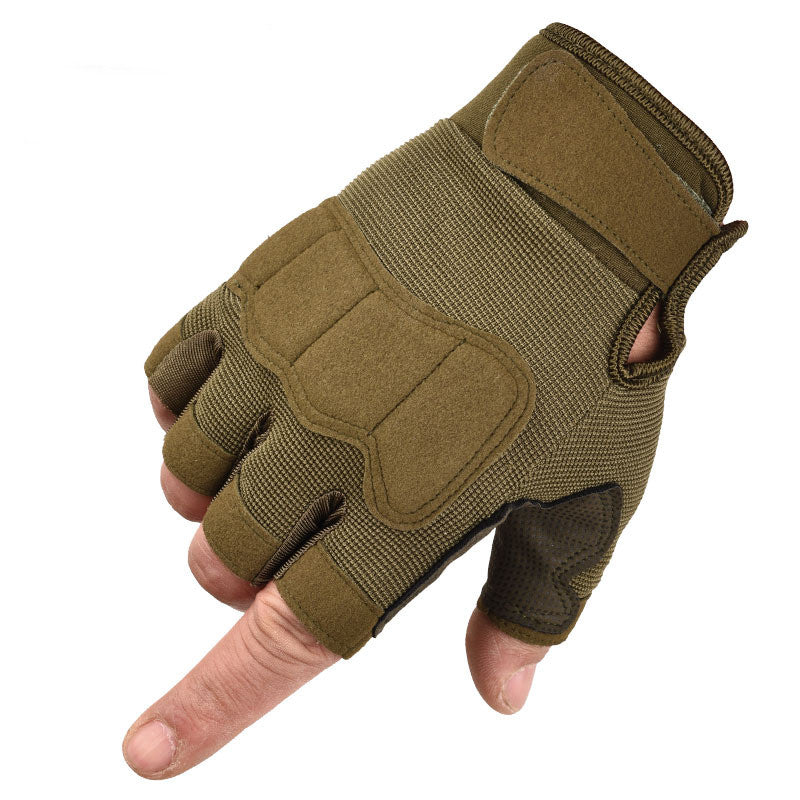 Military Tactical Rigid Knuckle Leather Gloves With Touch Screen Full Finger For Motorcycle Riding Army Winter Cycling Mittens