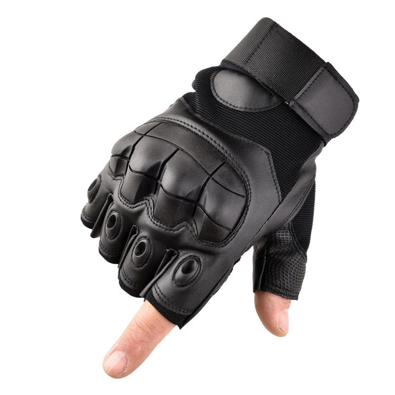 Military Tactical Rigid Knuckle Leather Gloves With Touch Screen Full Finger For Motorcycle Riding Army Winter Cycling Mittens