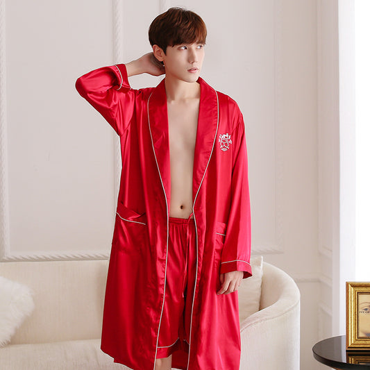 Men's Pajamas Two-Piece Embroidery