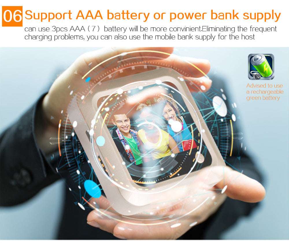 Hidden Smart Electronic Peephole Wired Anti-Theft Door Mirror Video Doorbell