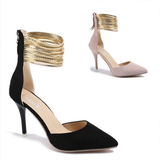 Pointed Toe Single Shoes Stiletto High Heel Sandals Women's Shoes - globaltradeleader