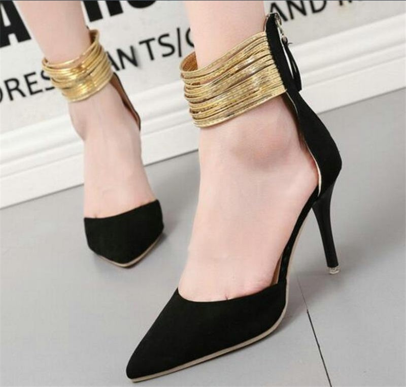 Pointed Toe Single Shoes Stiletto High Heel Sandals Women's Shoes - globaltradeleader