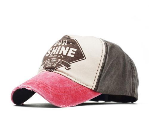 Washed cotton baseball cap Washed letters baseball cap - globaltradeleader