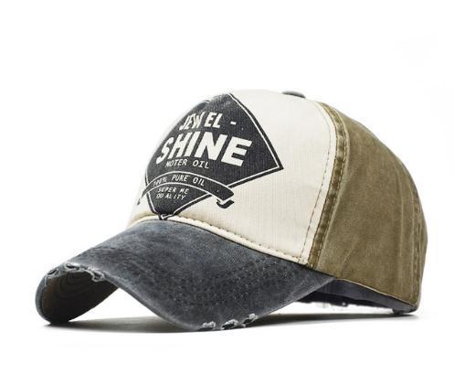 Washed cotton baseball cap Washed letters baseball cap - globaltradeleader