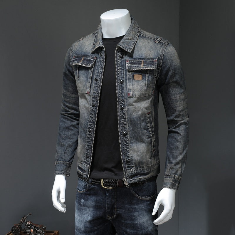 Men's Denim Jacket Plus Size Denim Jacket - globaltradeleader