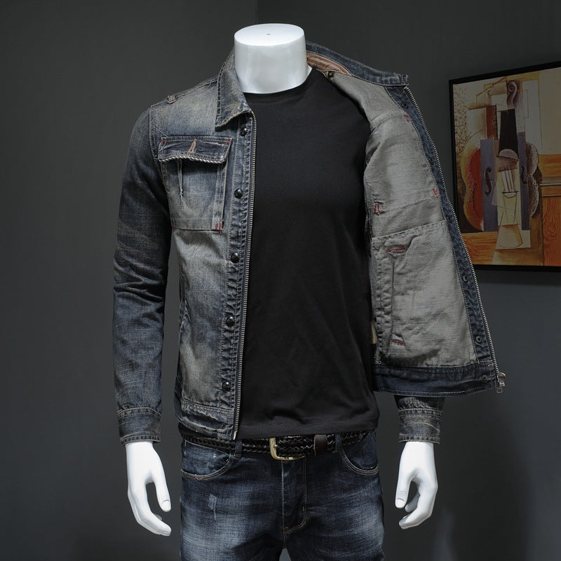 Men's Denim Jacket Plus Size Denim Jacket - globaltradeleader