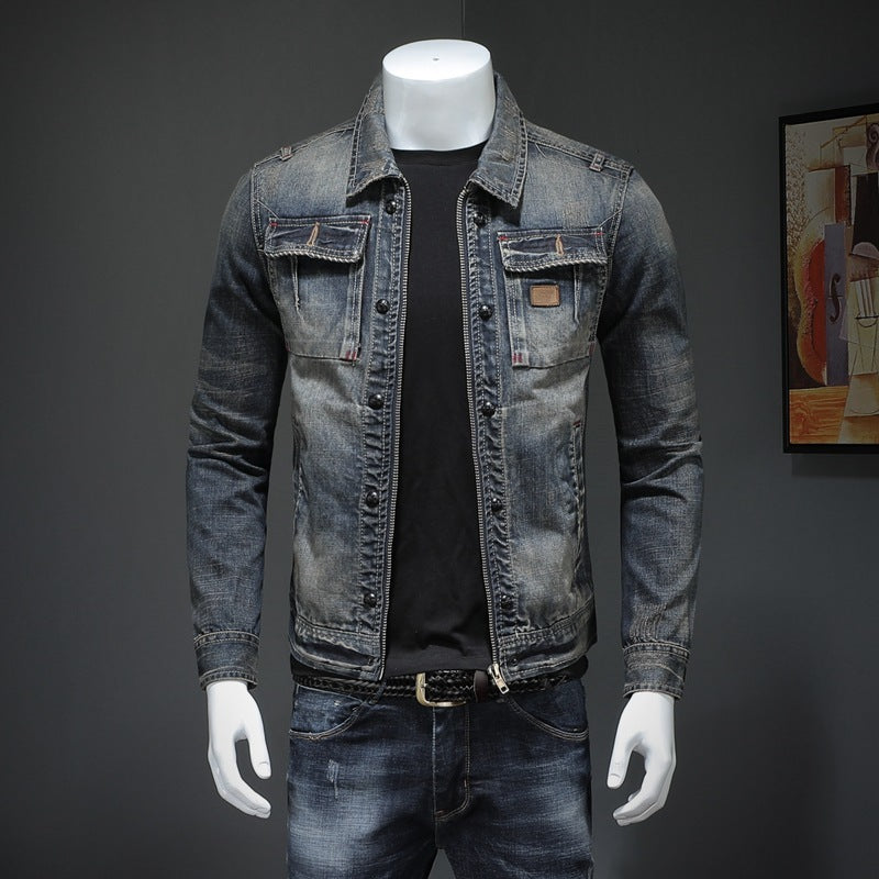 Men's Denim Jacket Plus Size Denim Jacket - globaltradeleader