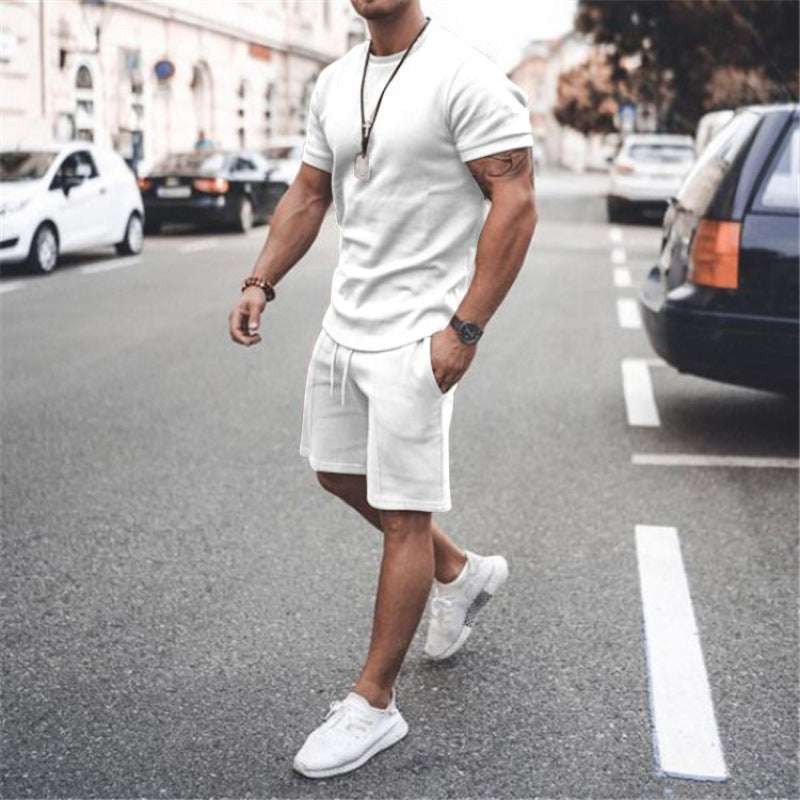 Short Sleeve Shorts Two-Piece Sports And Leisure - globaltradeleader