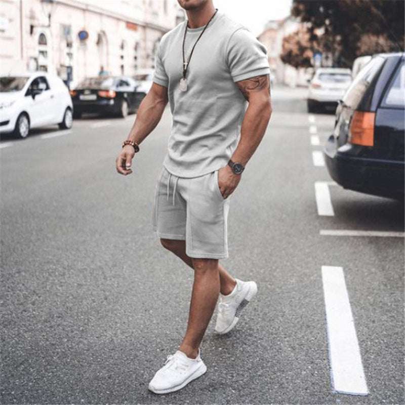 Short Sleeve Shorts Two-Piece Sports And Leisure - globaltradeleader