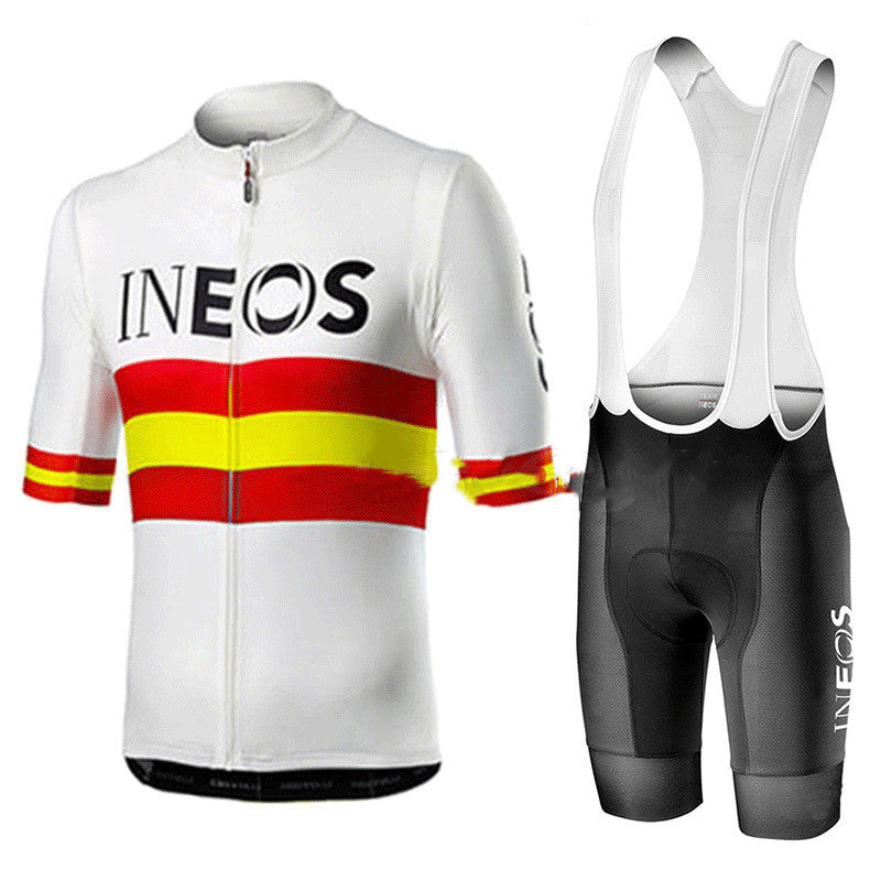 Cycling Jersey Short Sleeved Suit Suspender Shorts