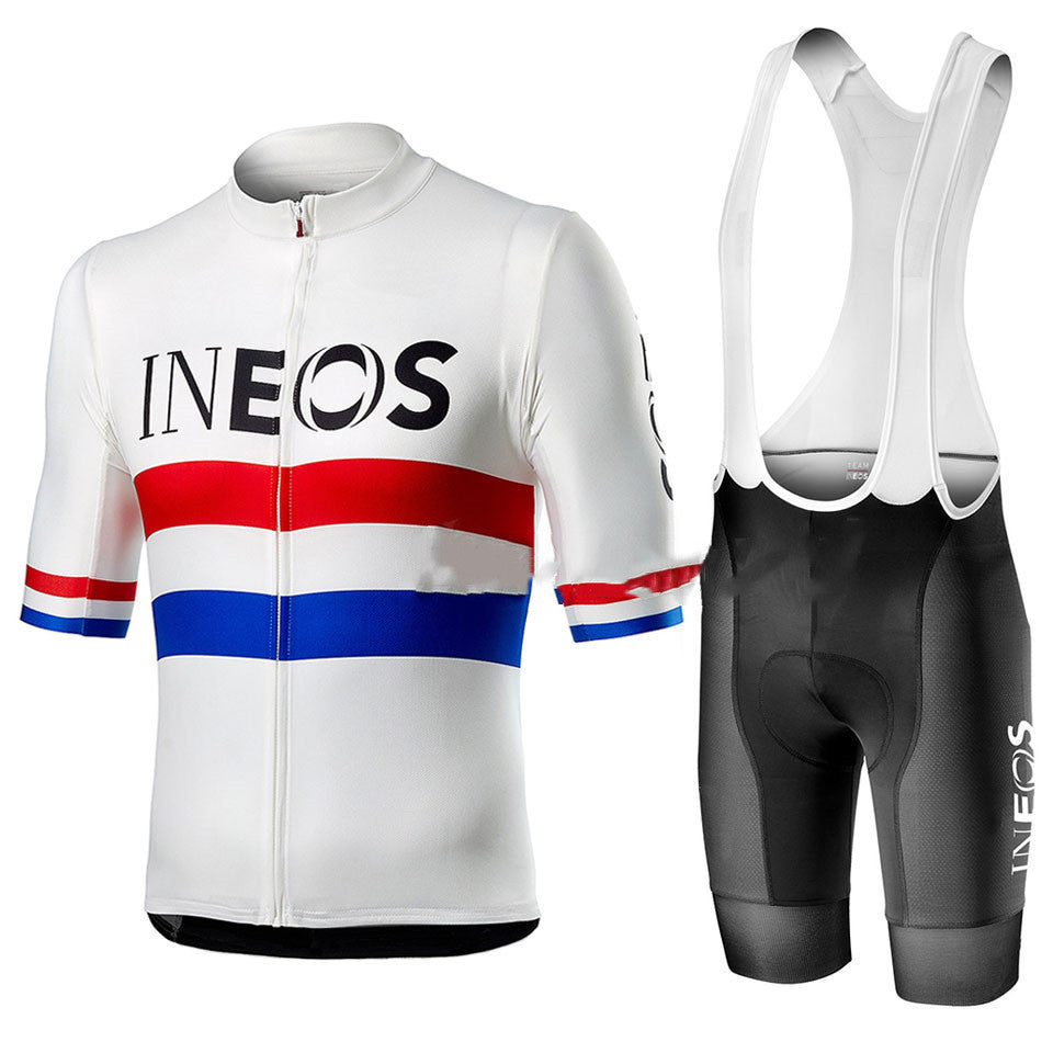 Cycling Jersey Short Sleeved Suit Suspender Shorts
