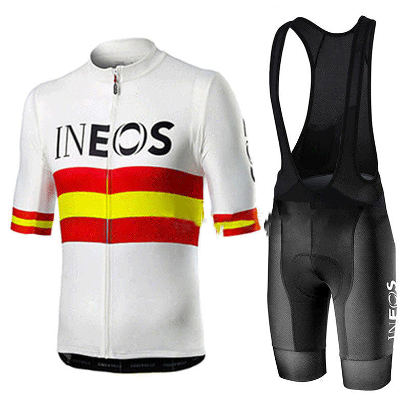 Cycling Jersey Short Sleeved Suit Suspender Shorts