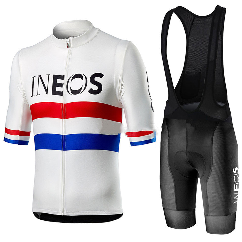 Cycling Jersey Short Sleeved Suit Suspender Shorts