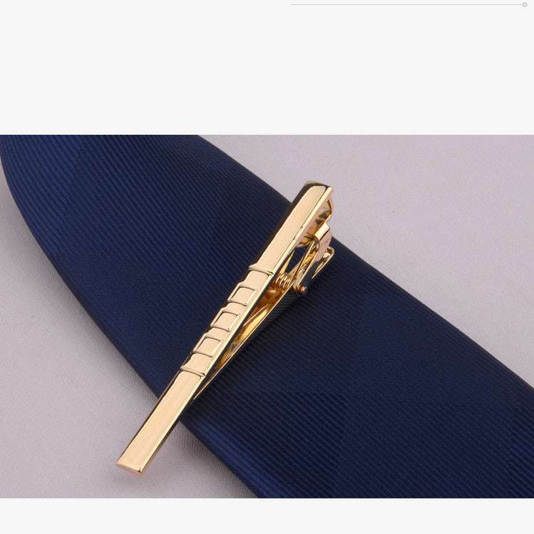 Metal Gold Tie Clip Business Dress Bridegroom Wedding Collar Clip