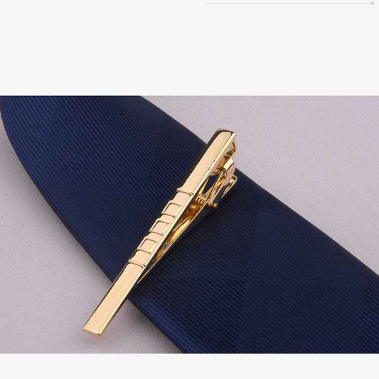 Metal Gold Tie Clip Business Dress Bridegroom Wedding Collar Clip
