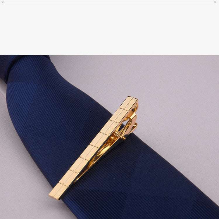 Metal Gold Tie Clip Business Dress Bridegroom Wedding Collar Clip