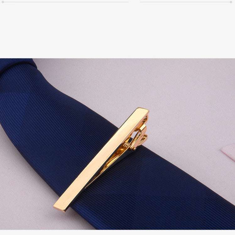 Metal Gold Tie Clip Business Dress Bridegroom Wedding Collar Clip