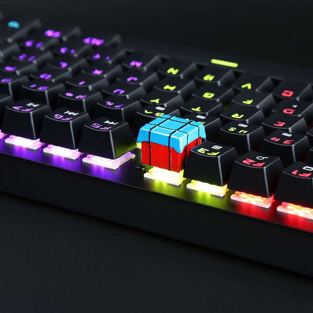 Personalized Mechanical Keyboard Single ESC Keycap 104 Key Color ABS Metal Chicken Game Keycap Satellite Shaft Cap