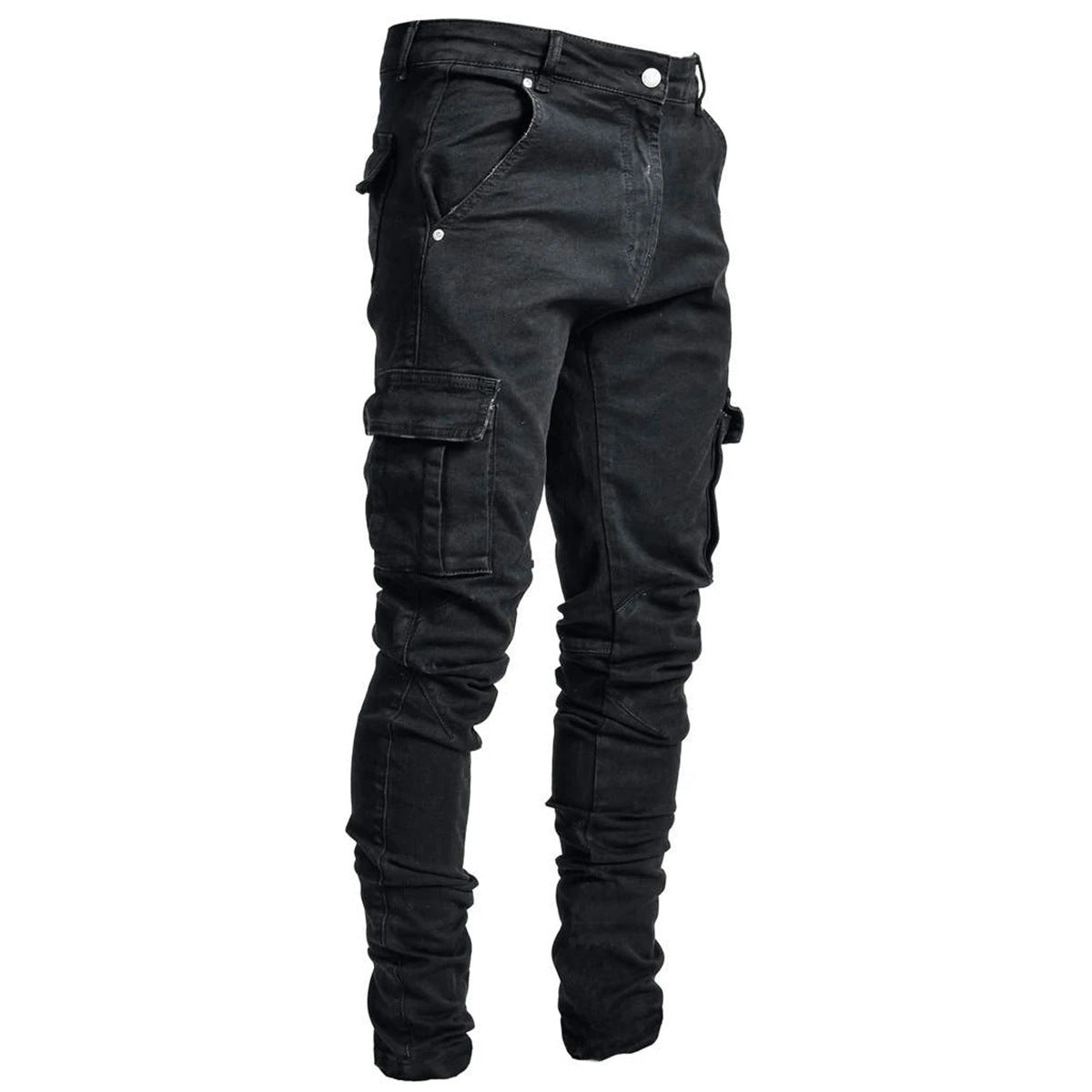 Fashionable And Simple Men's Multi-Pocket Tooling Jeans - globaltradeleader