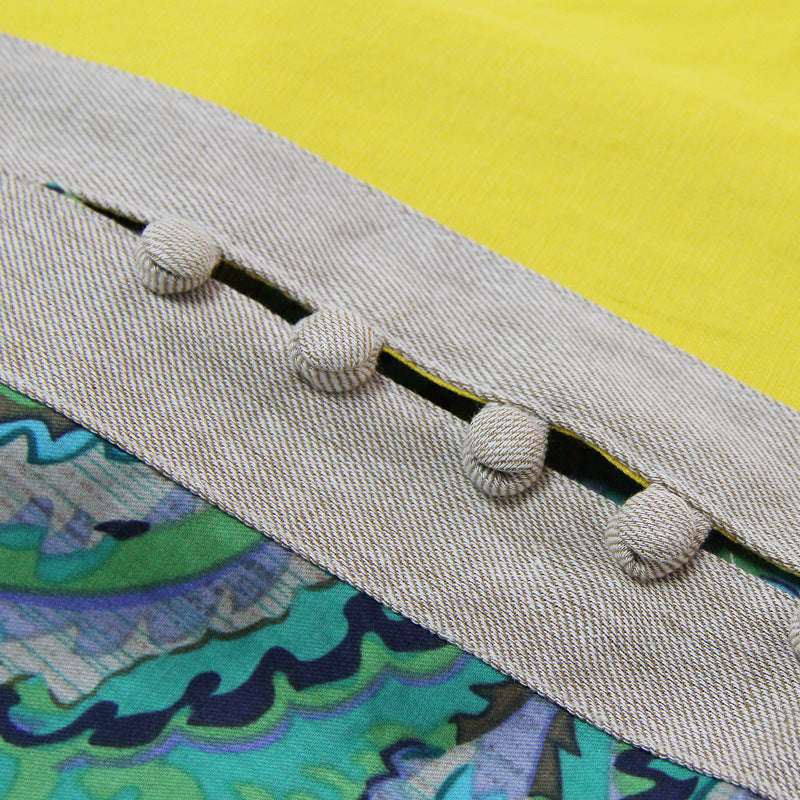 Disc Button Improved Cheongsam Retro Cotton And Linen Stitching Vest Dress