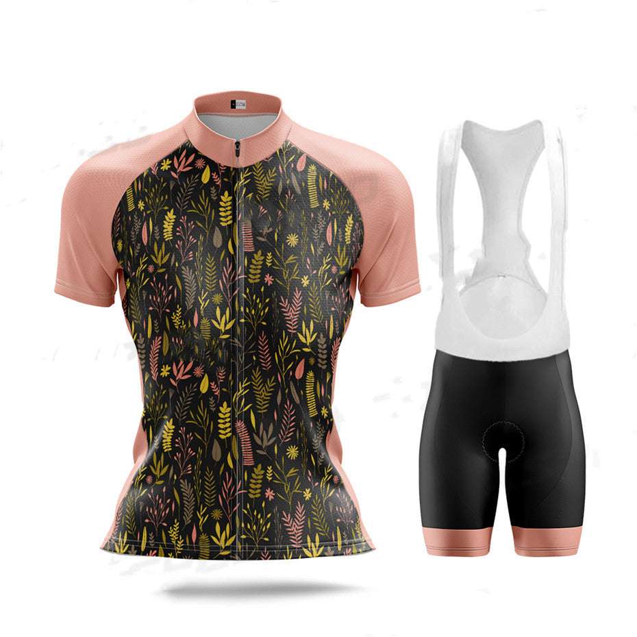 Fashion Ladies Cycling Jersey Women's Sweatshirt Suit Short Sleeve