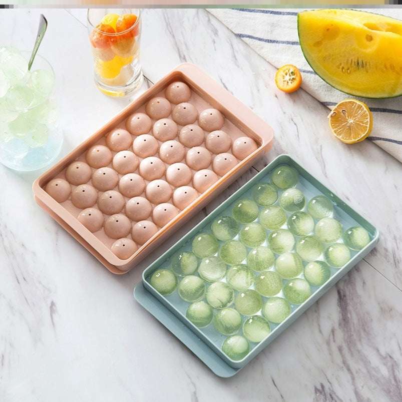 Silicone Ice Tray 3D Round Ice Molds Home Bar Party Use Round Ball Ice Cube Makers Kitchen DIY Ice Cream Moulds