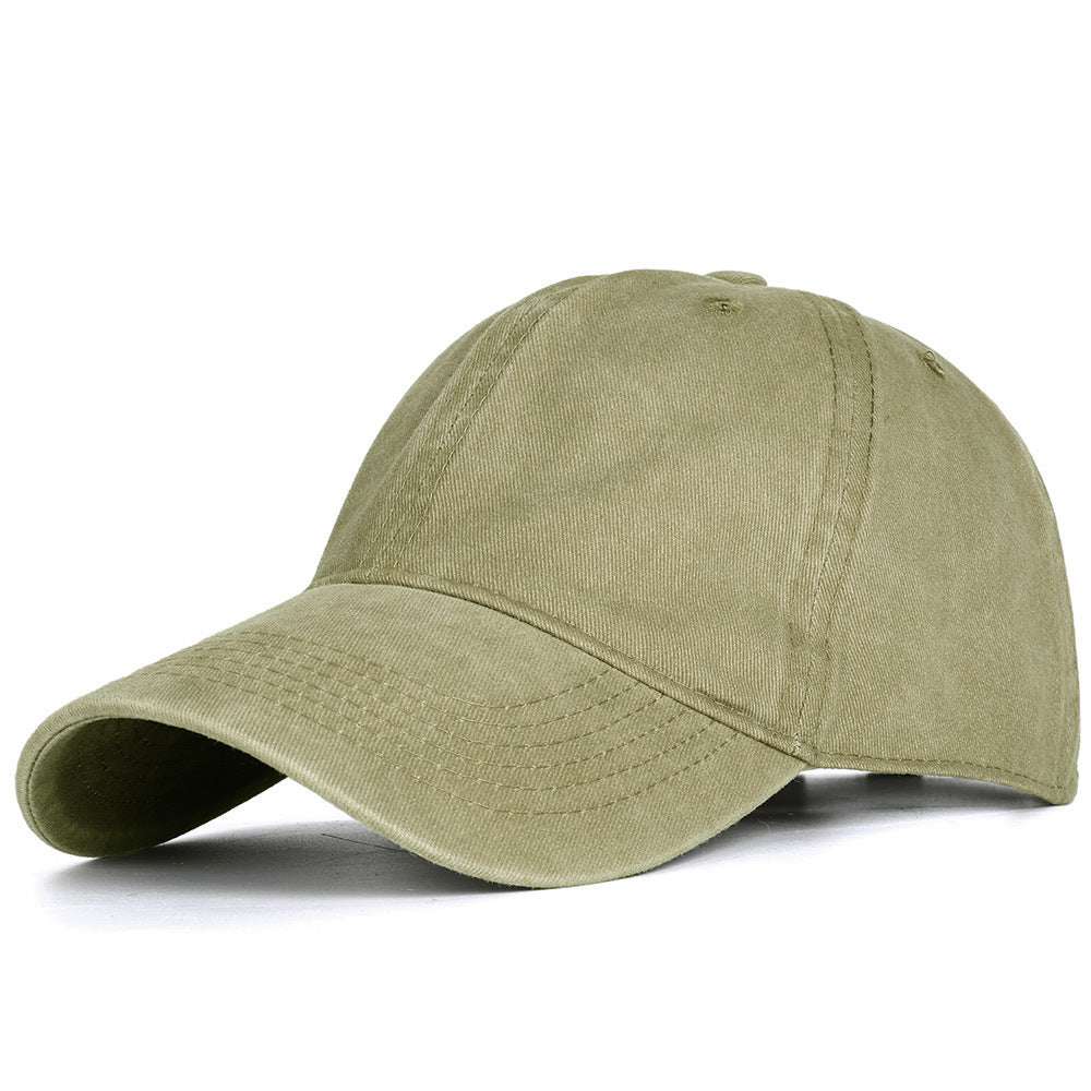 All-match Washable Solid Color Baseball Cap Casual Men - globaltradeleader