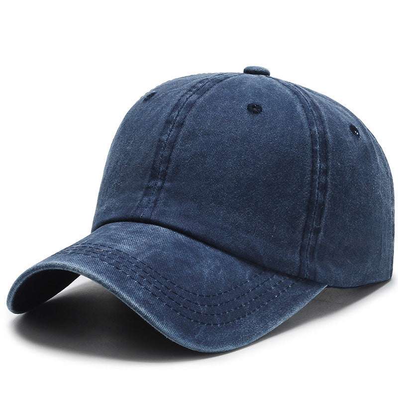 All-match Washable Solid Color Baseball Cap Casual Men - globaltradeleader